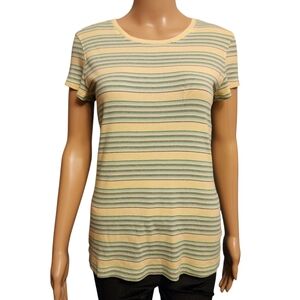Y2K Striped T-Shirt Size M